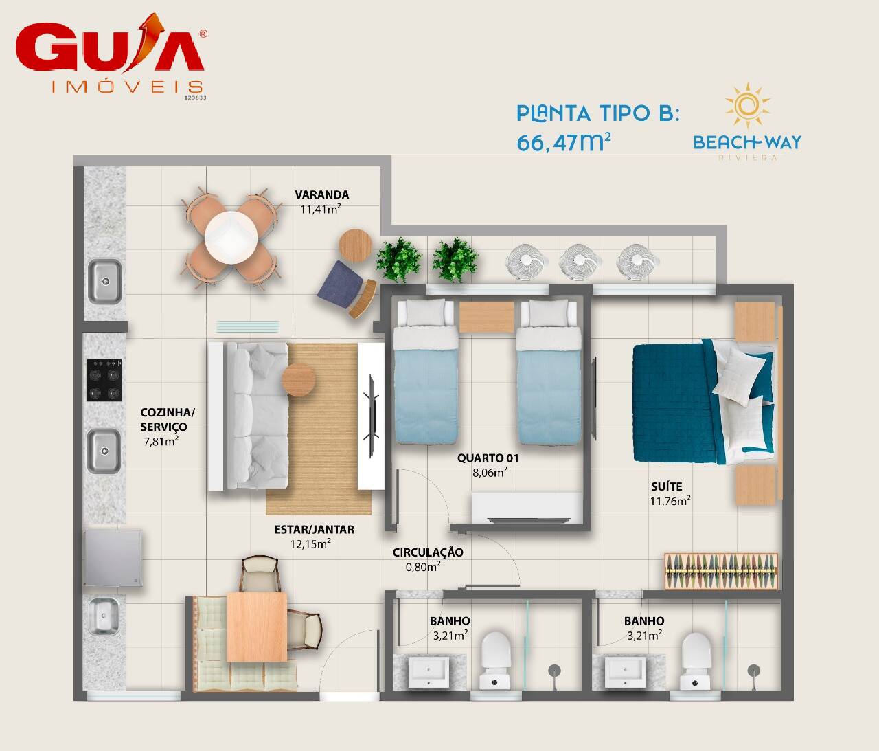 Apartamento à venda com 2 quartos, 66m² - Foto 37