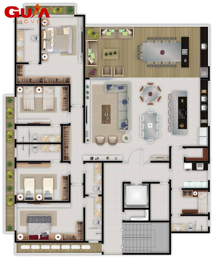 Apartamento à venda com 4 quartos, 252m² - Foto 19